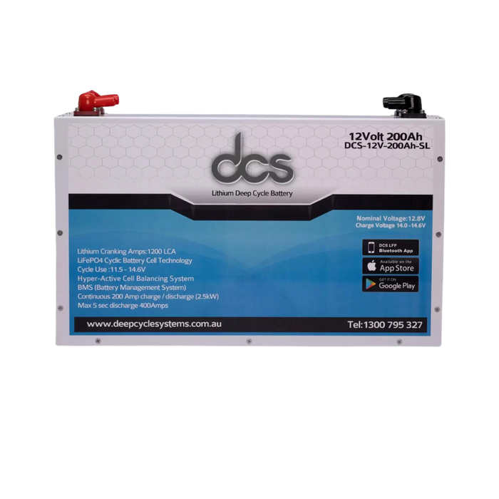 DCS 12V 200AH Slim Line Lithium