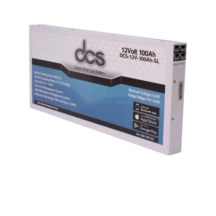 DCS 12V 100AH Super Slim Line Lithium