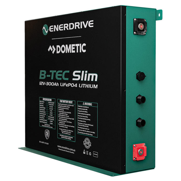 Enerdrive B-TEC 12V 300Ah Slimline Lithium Battery