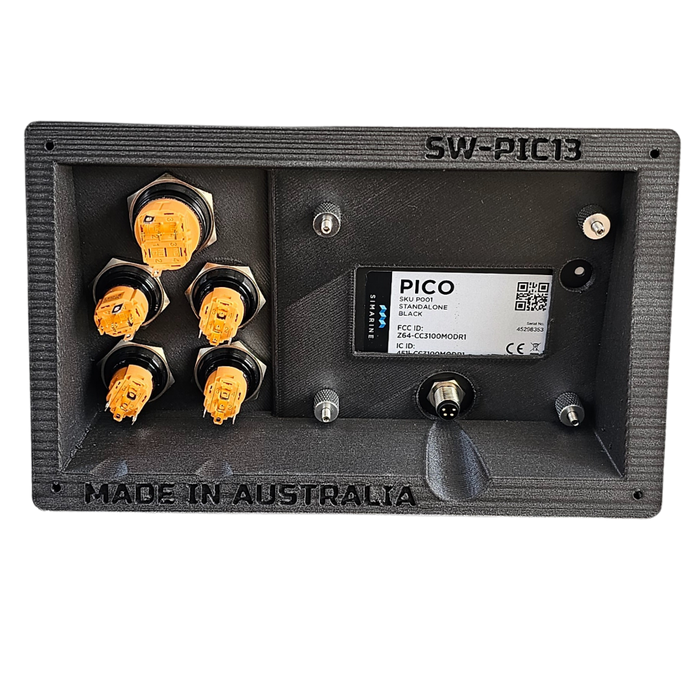 Lithium Essentials Simarine Pico - 5 Switch Fascia Panel