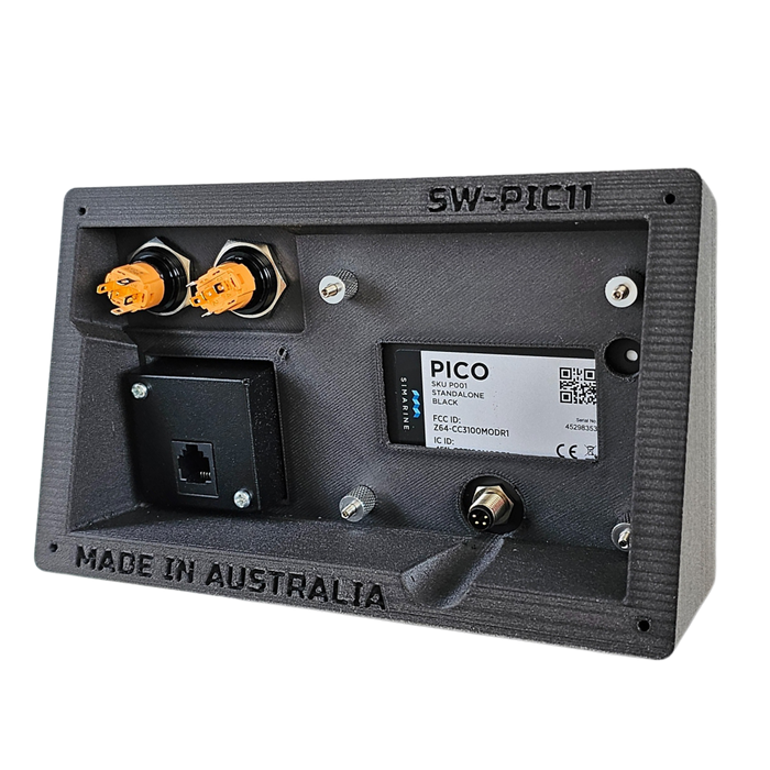 Lithium Essentials Simarine Pico and Enerdrive Inverter Switch -  2 Switch Fascia Panel