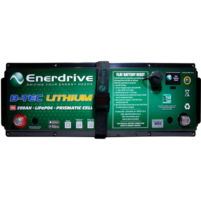 Enerdrive B-TEC 200amp / 12v LiFePO4 Battery BT Gen2