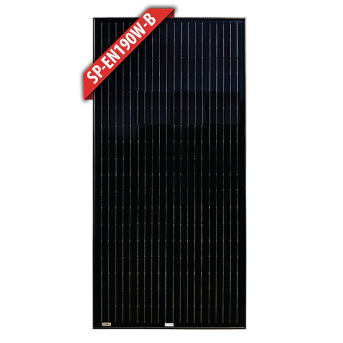 Enerdrive Solar Panel - 190w Monocrystalline Black Frame